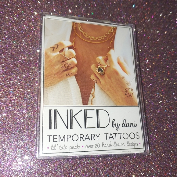 Lil Tats Pack Temporary Tattoos Inked by Dani Cherry ❤ 🍀 Airplane 🌴 - Picture 2 of 4